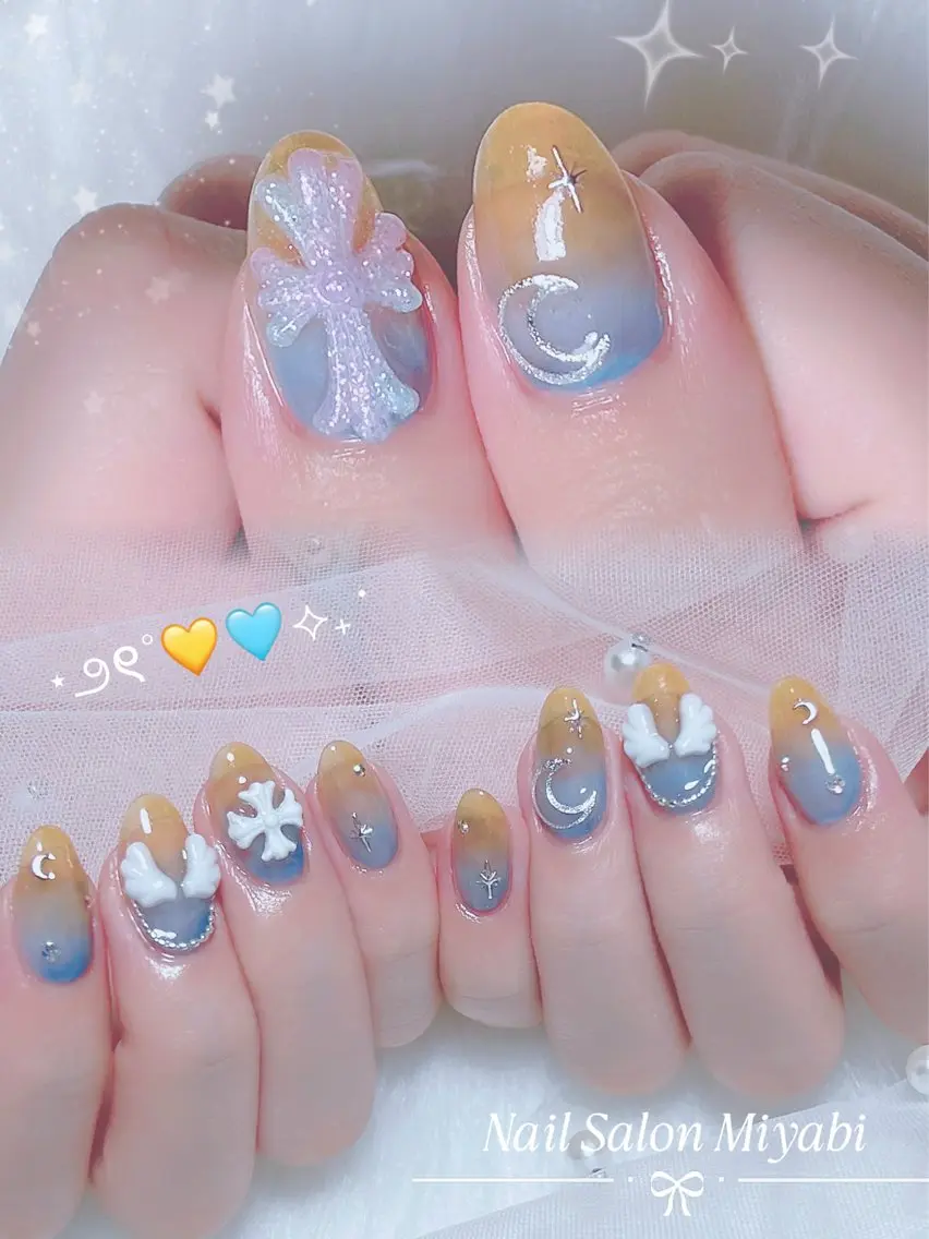 ネイル クリアネイル ハンドネイル 当日予約OK🫶🏻 Mai *のネイルデザイン