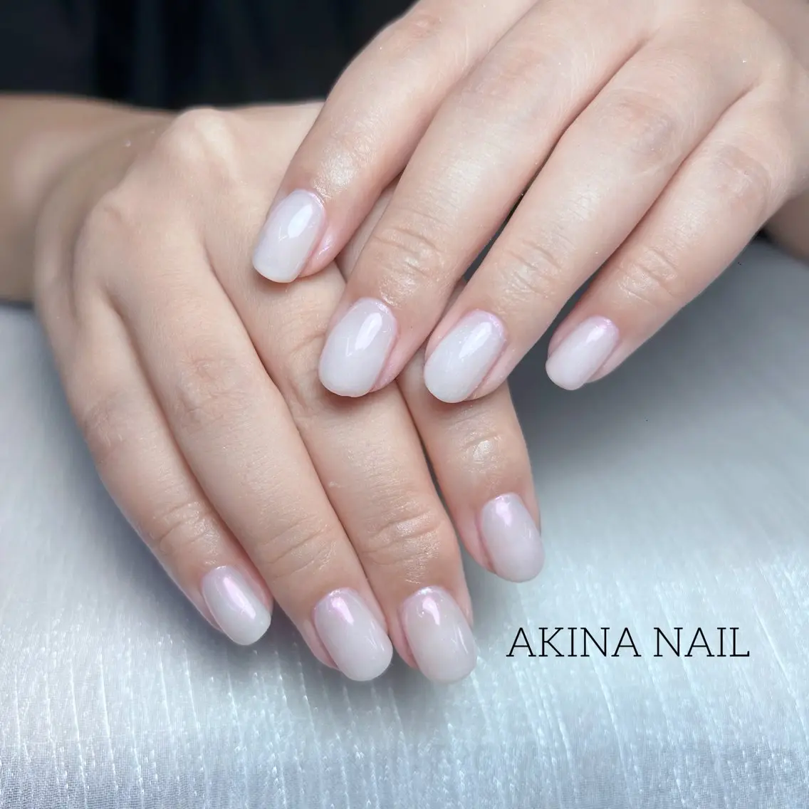 ミディアム ハンドネイル ハンドケア Akina Nail 亀戸のネイルデザイン