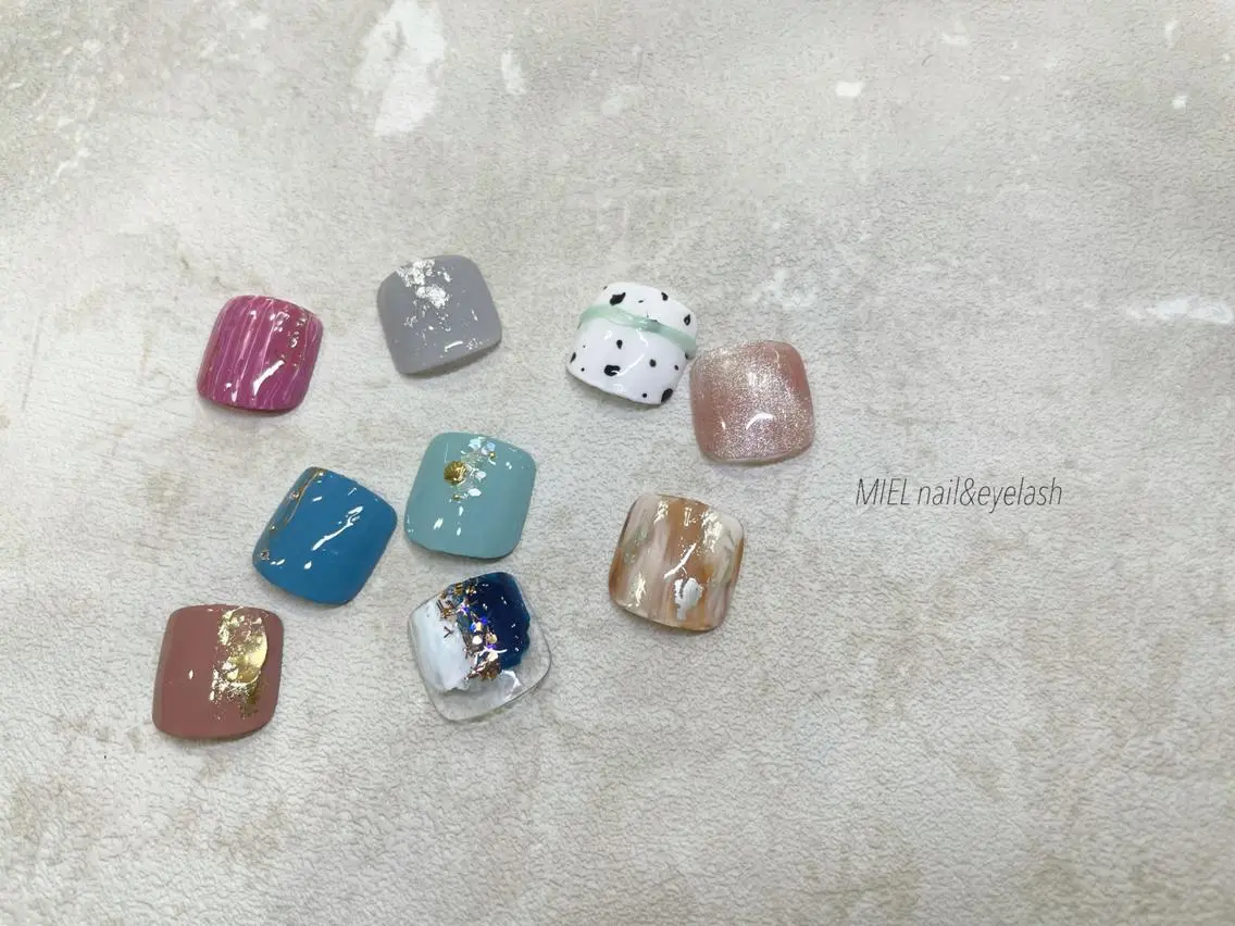 ネイル フットネイル nail salon monailのネイルデザイン