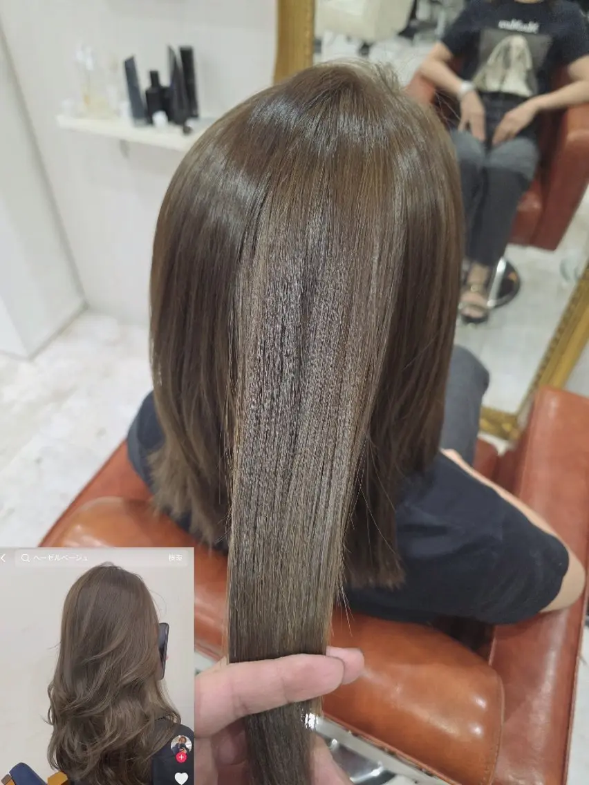 カラー ロング 川瀬 夢来のヘアスタイル