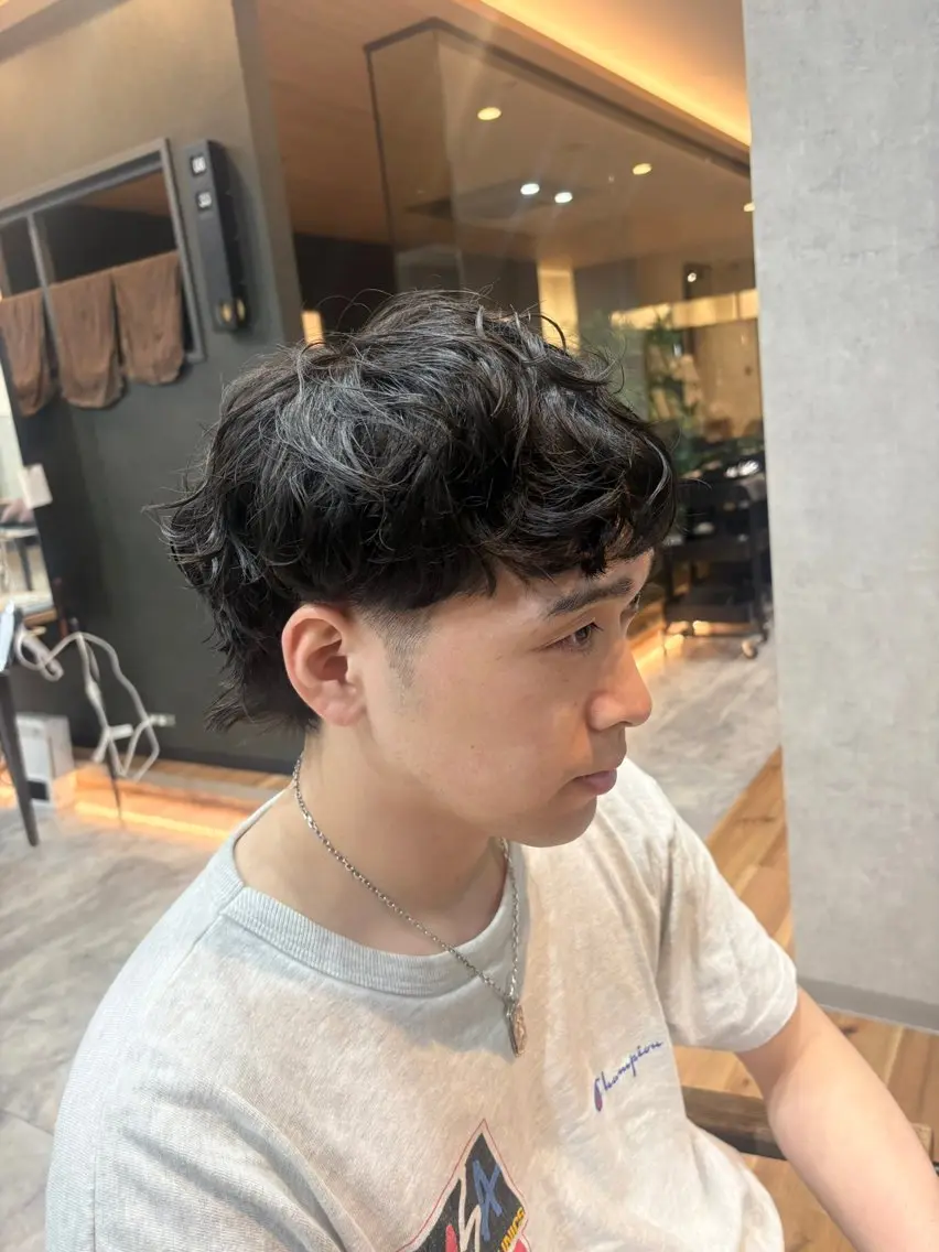 ショート マレットヘア miyu メンズカットモデルのヘアスタイル