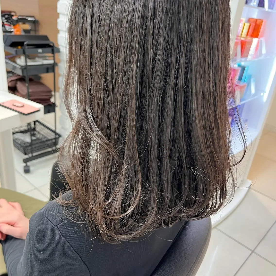 ミディアム カラー レイヤーカット 似合わせカット カット ヘアカラー トリートメント 【メンズ縮毛矯正/ Ryoka】のヘアスタイル