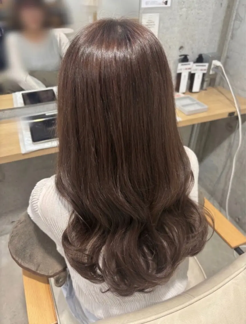 ロング カラーモデル募集🐰 飯田もも春🎀のヘアスタイル