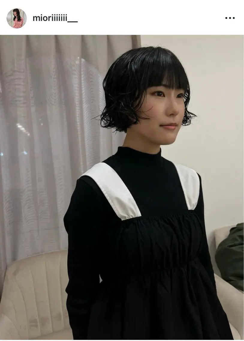ショート パーマ カット パーマ トリートメント 松村 澪里のヘアスタイル