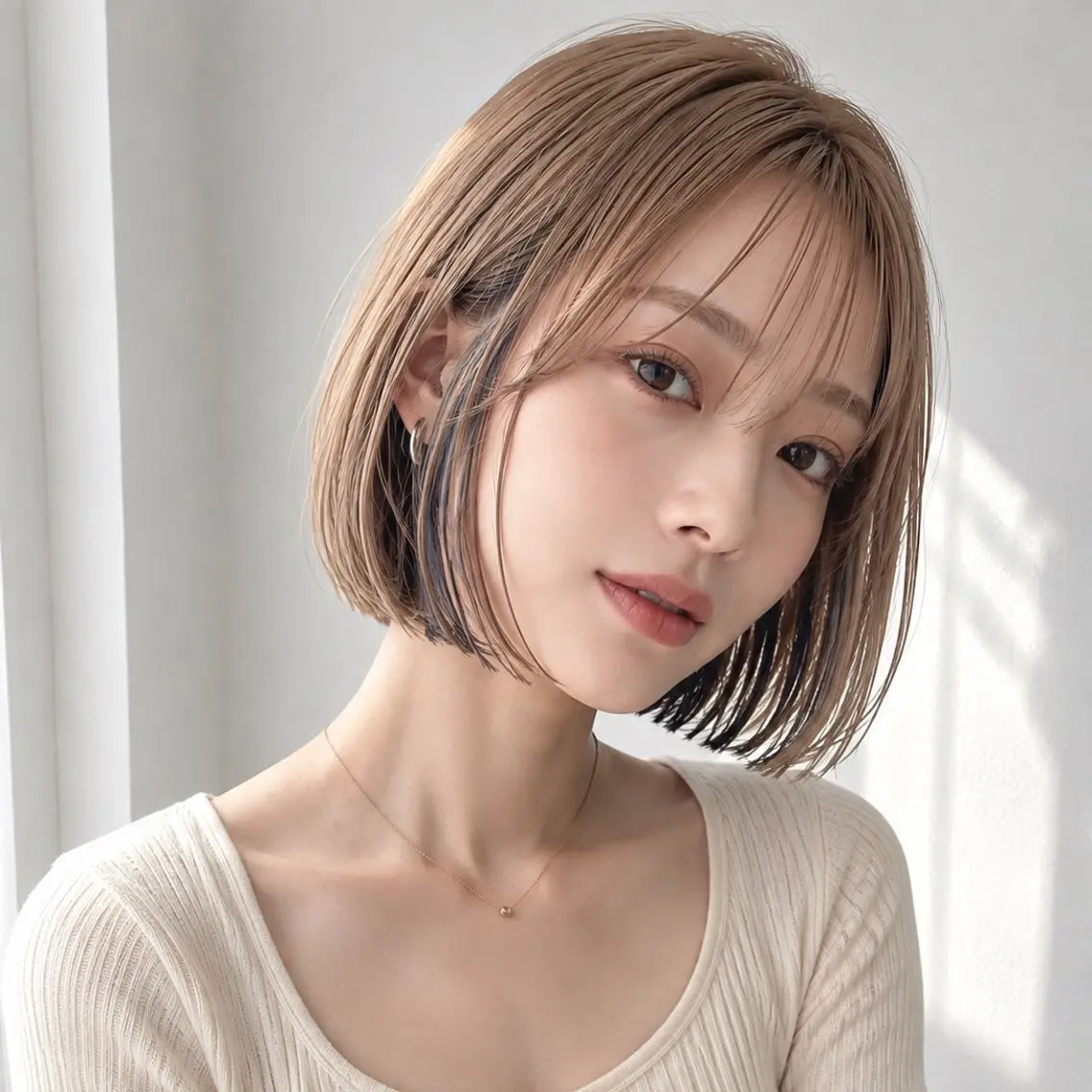 ショート カラー ハイトーンカラー インナーカラー ボブ カット ヘアカラー トリートメント ショート・ハイトーン ズーキーのヘアスタイル