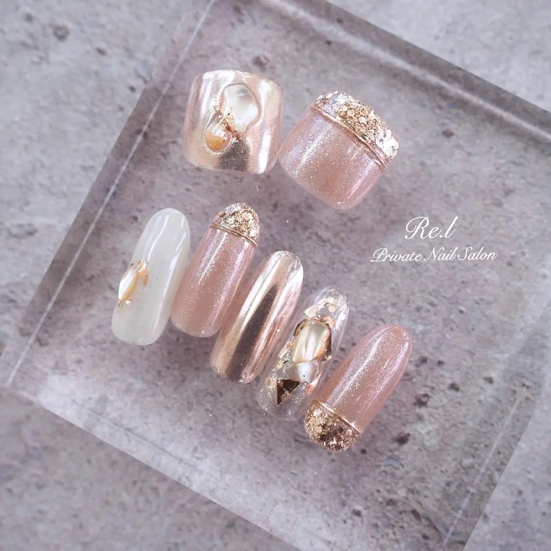 ネイル ニュアンスネイル モチの良さ◉ フィルインネイル♡のネイルデザイン