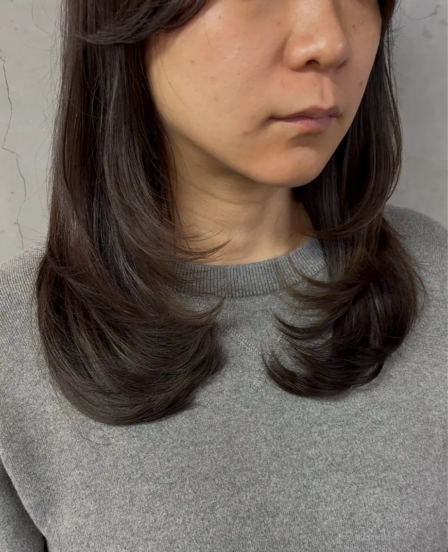 ロング ロングレイヤー レイヤーカット ロング 🍳しながわ はるか🍳のヘアスタイル