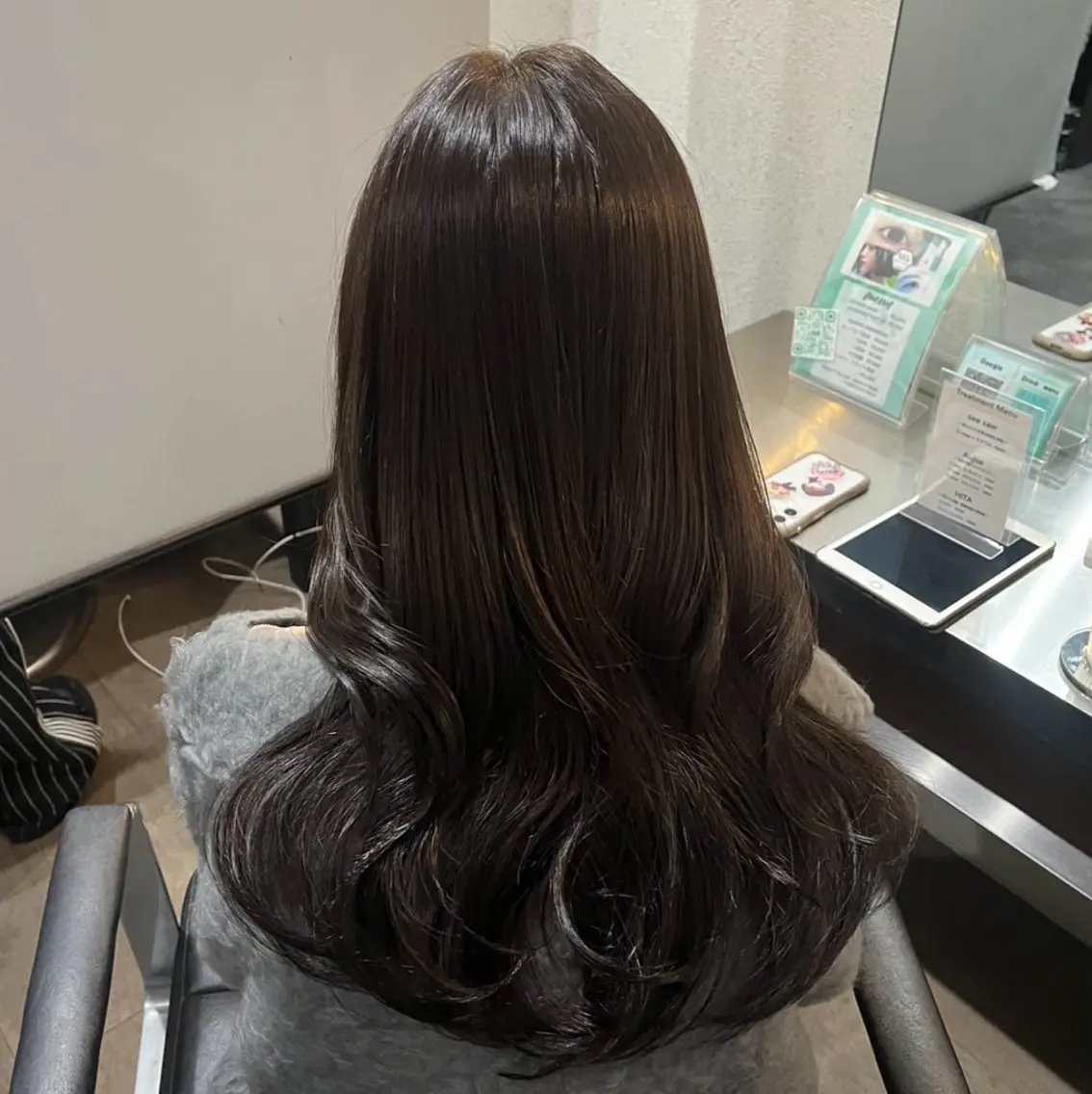 ロング カラー ブラウンカラー 透明感カラー ナチュラルブラウン ヘアカラー marshu ふうかのヘアスタイル