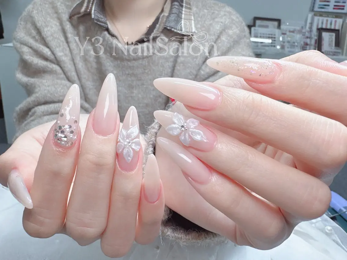 ネイル スカルプネイル ネイルチップ ハンドネイル Y3 NailSalonのネイルデザイン