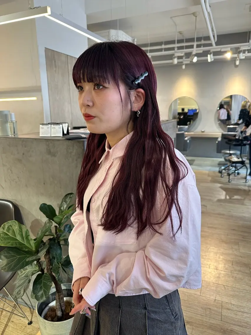 カット ヘアカラー エクステ 美髪・シールエクステ ホソタニリョウコのヘアスタイル