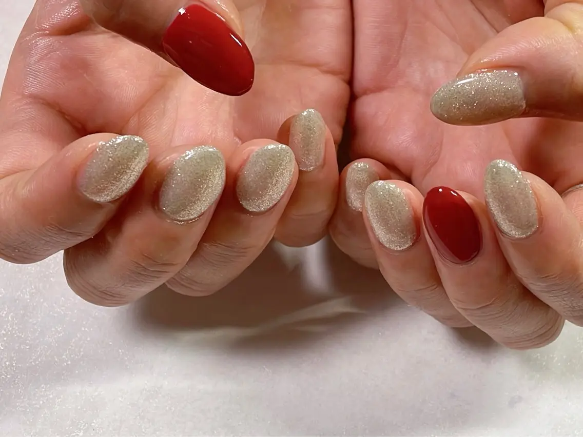 ネイル オーロラネイル フットネイル フレンチネイル ジェルネイル 韓国ネイル ハンドネイル kiki nail &brow二子玉川のネイルデザイン
