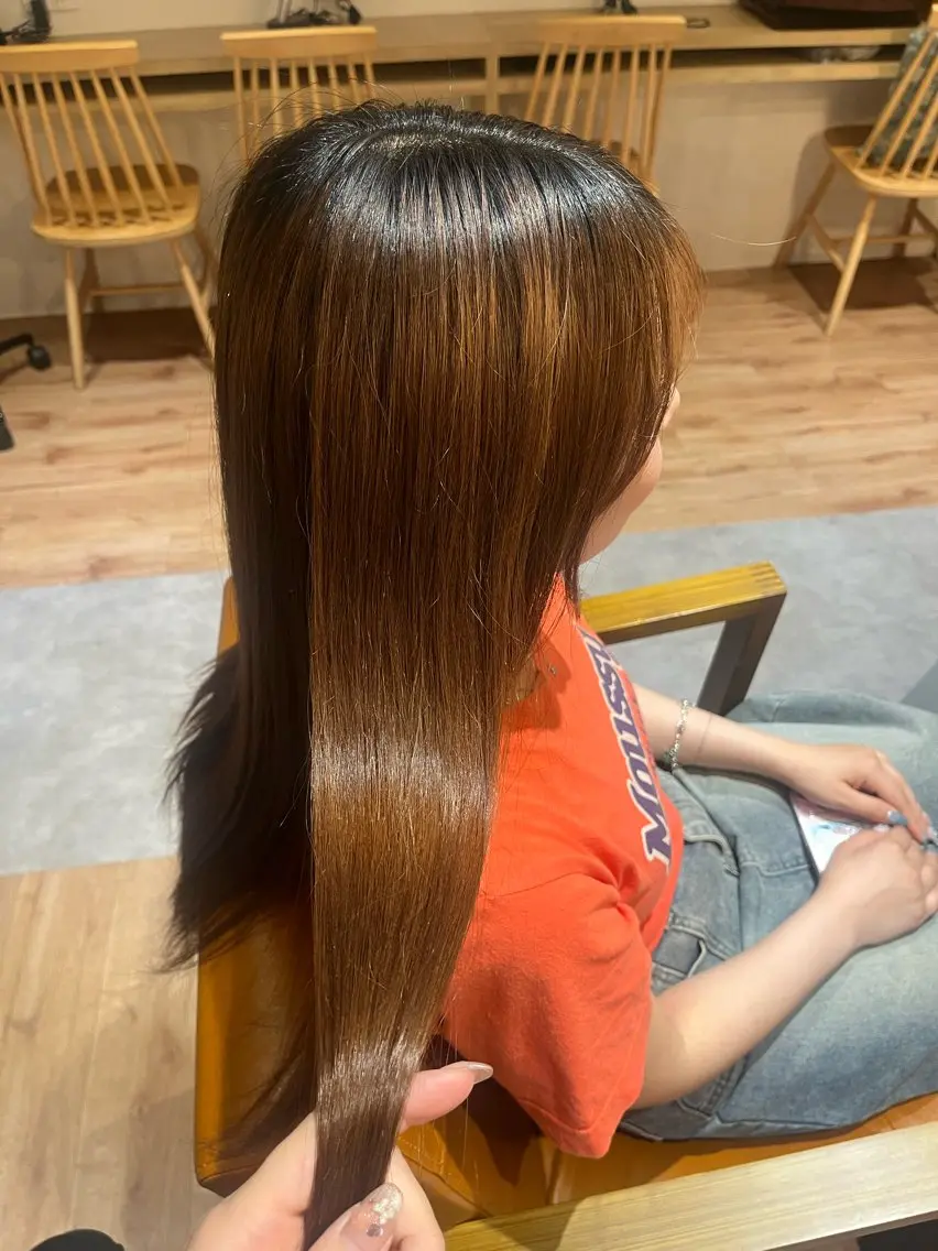 ロング カラー オレンジ カット ヘアカラー Saya/ショート/ ボブ /大阪/梅田のヘアスタイル