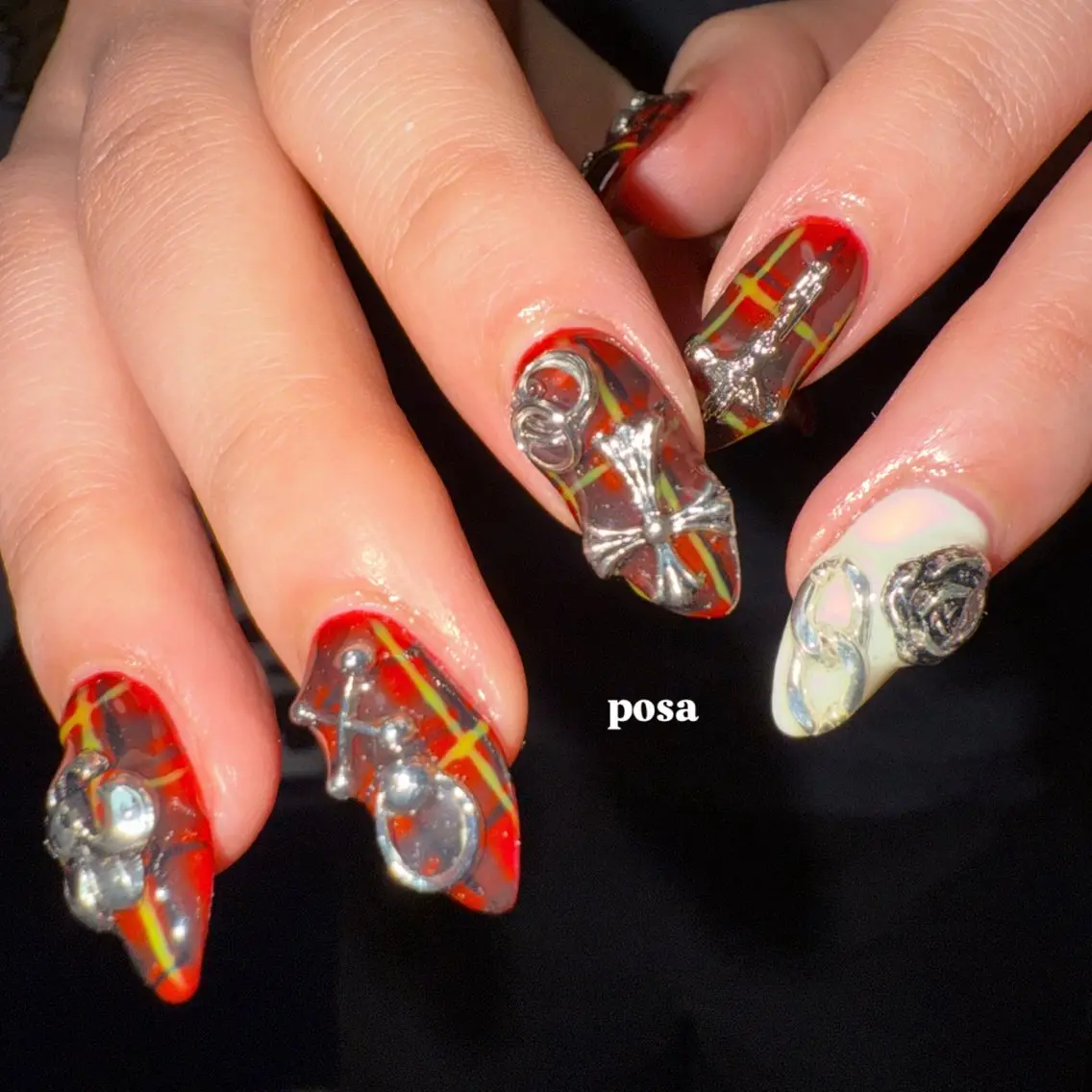 ネイル シンプルネイル ハンドネイル posa nail モエミのネイルデザイン