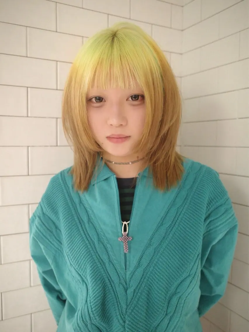 カラー airi໒꒱·ﾟ /デザインカラーのヘアスタイル