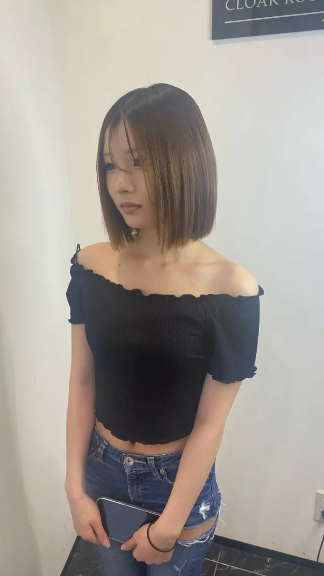 ショート ボブ 縮毛矯正 水野 聖哉のヘアスタイル