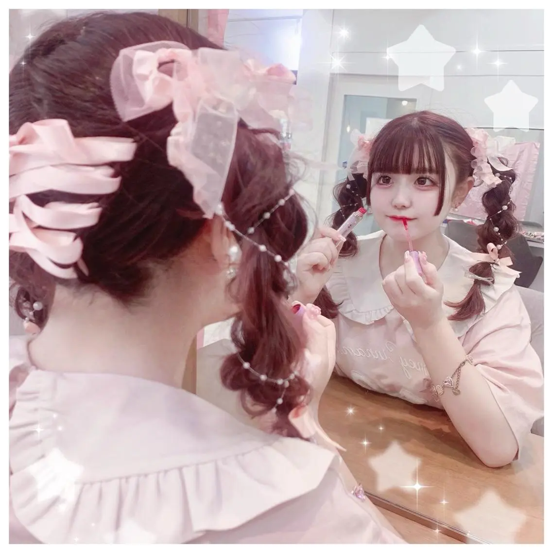 セミロング ヘアアレンジ 結婚式・ブライダル シールエクステ エクステ ハイライト 髪質改善 セキグチ💞 lilaのマツエク・マツパデザイン