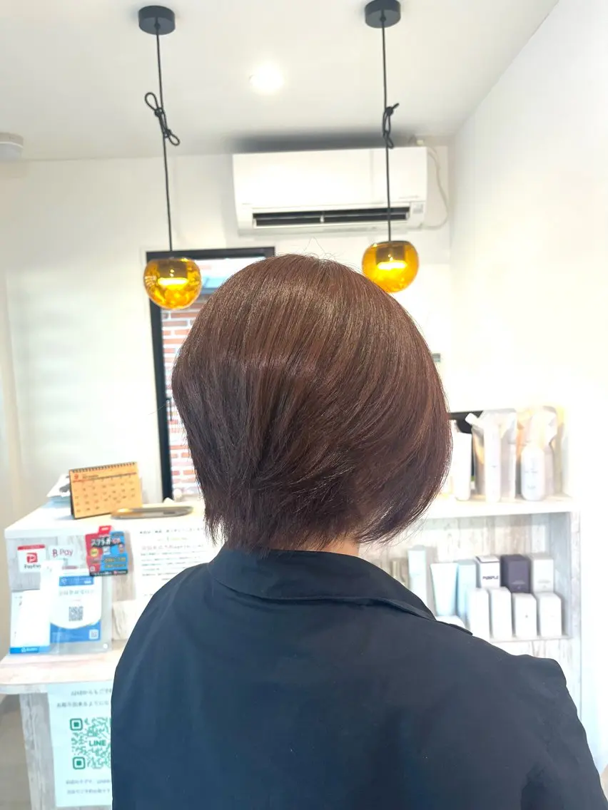ショート カラー カット ヘアカラー トリートメント イロアイヘアー Renのヘアスタイル