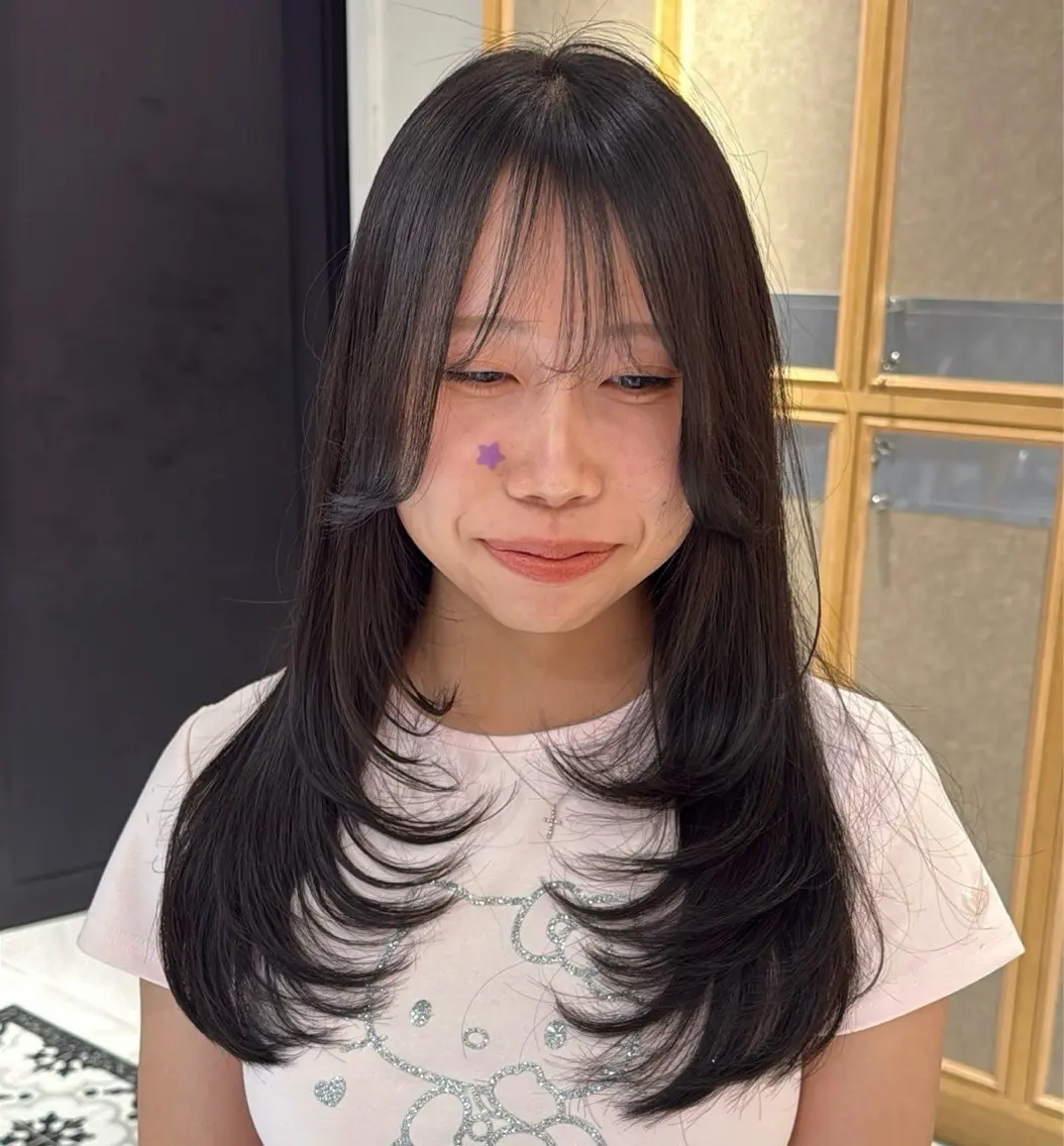 ロング カラー ヘアアレンジ レイヤーカット カット トリートメント ヘッドスパ 艶髪/ボブモデル 募集🫧Terukaのヘアスタイル