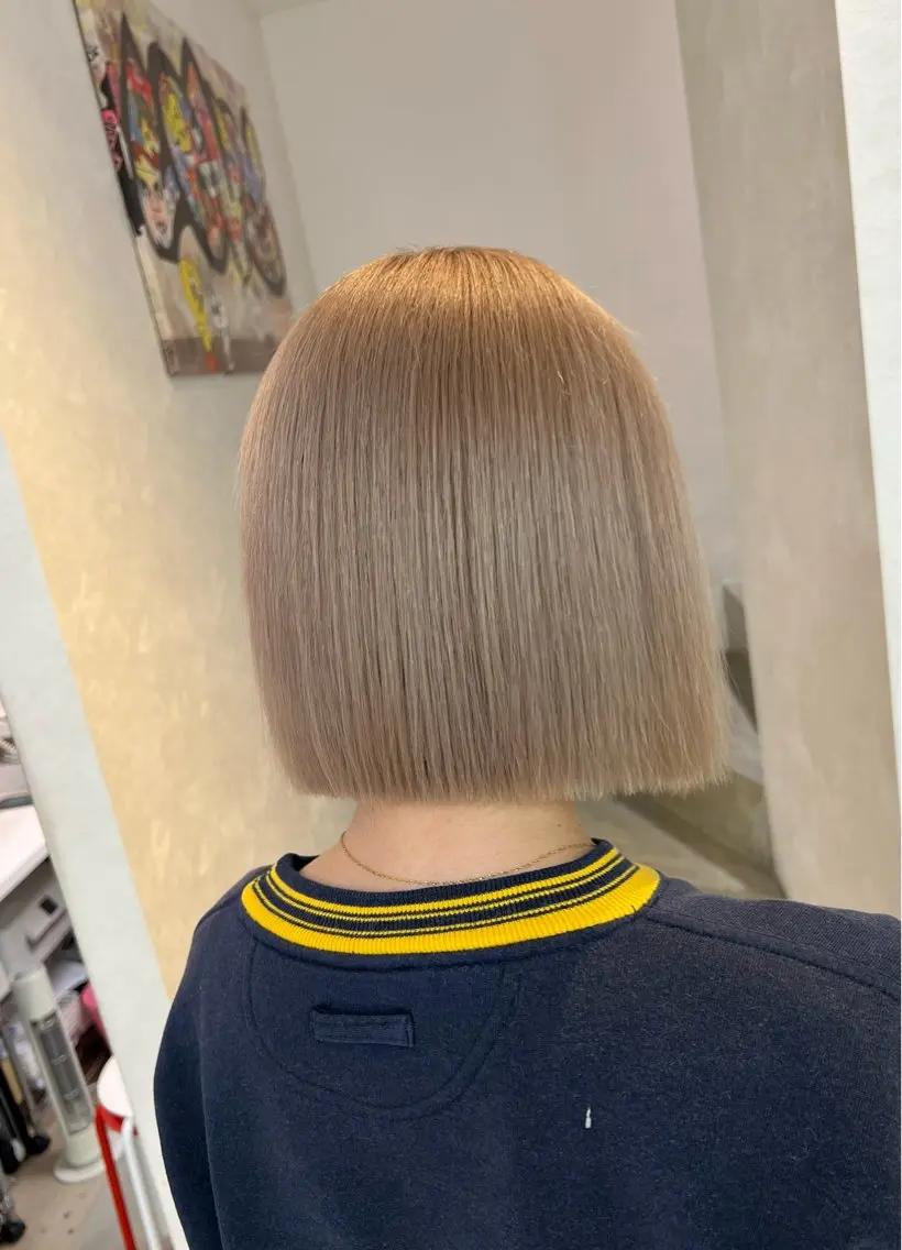 ショート 切りっぱなしボブ ボブ 浅井 大雅のヘアスタイル