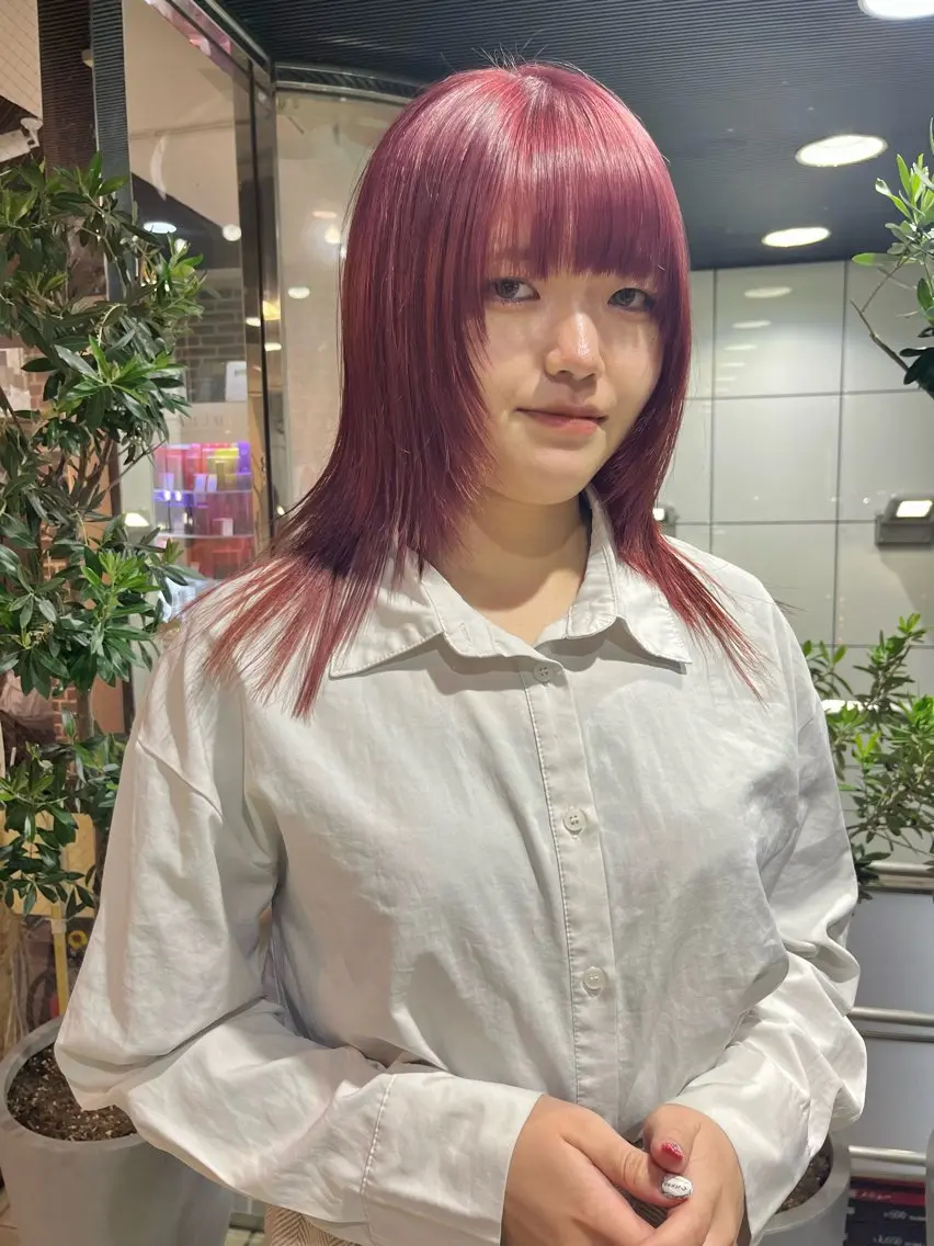 セミロング 韓国風カラー 学生 髪質改善 韓国風ヘア トリートメント メンズスタイル Hitomi🐶のヘアスタイル