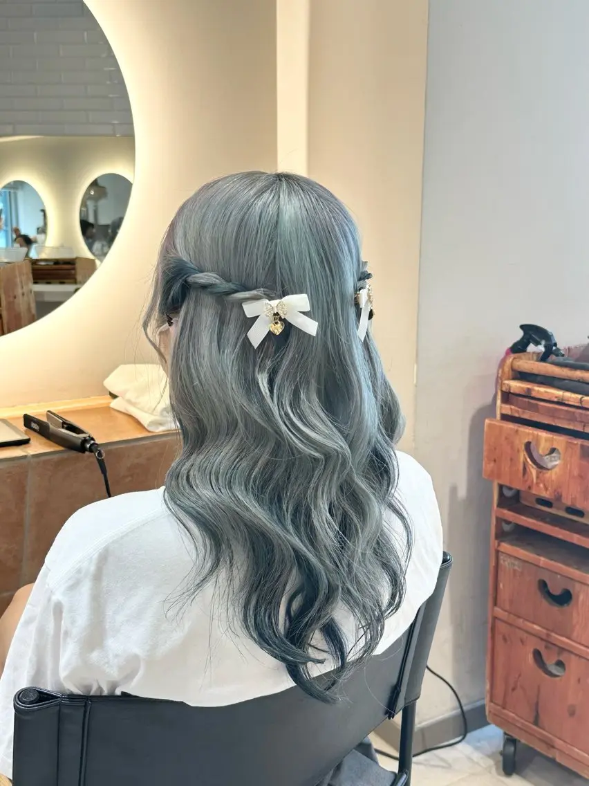ロング ヘアアレンジ 横浜⭐️カラー モデル🌻あみ🌻のヘアスタイル