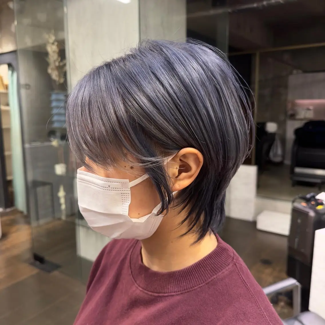 ショート パーマ アッシュ 土戸　空 /似合わせカットのヘアスタイル