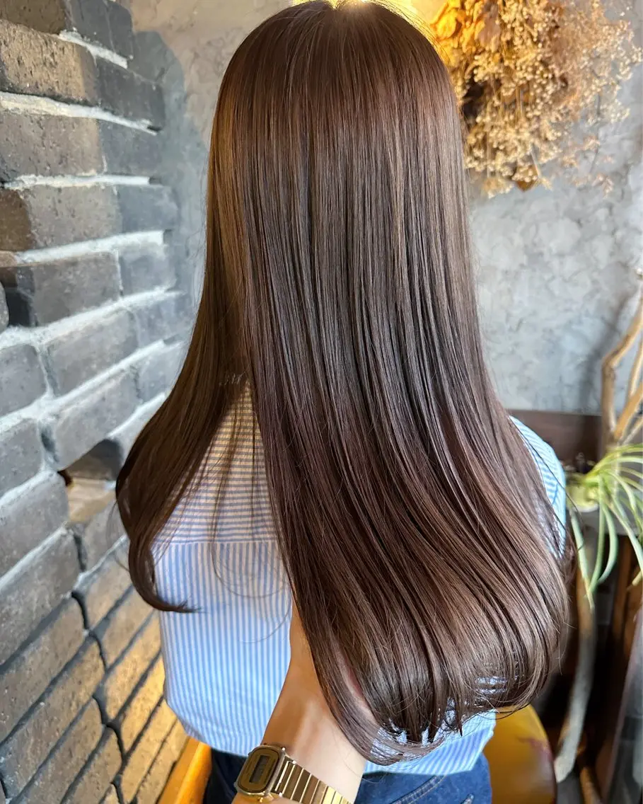 ロング ヘアカラー トリートメント 玉木 育実のヘアスタイル