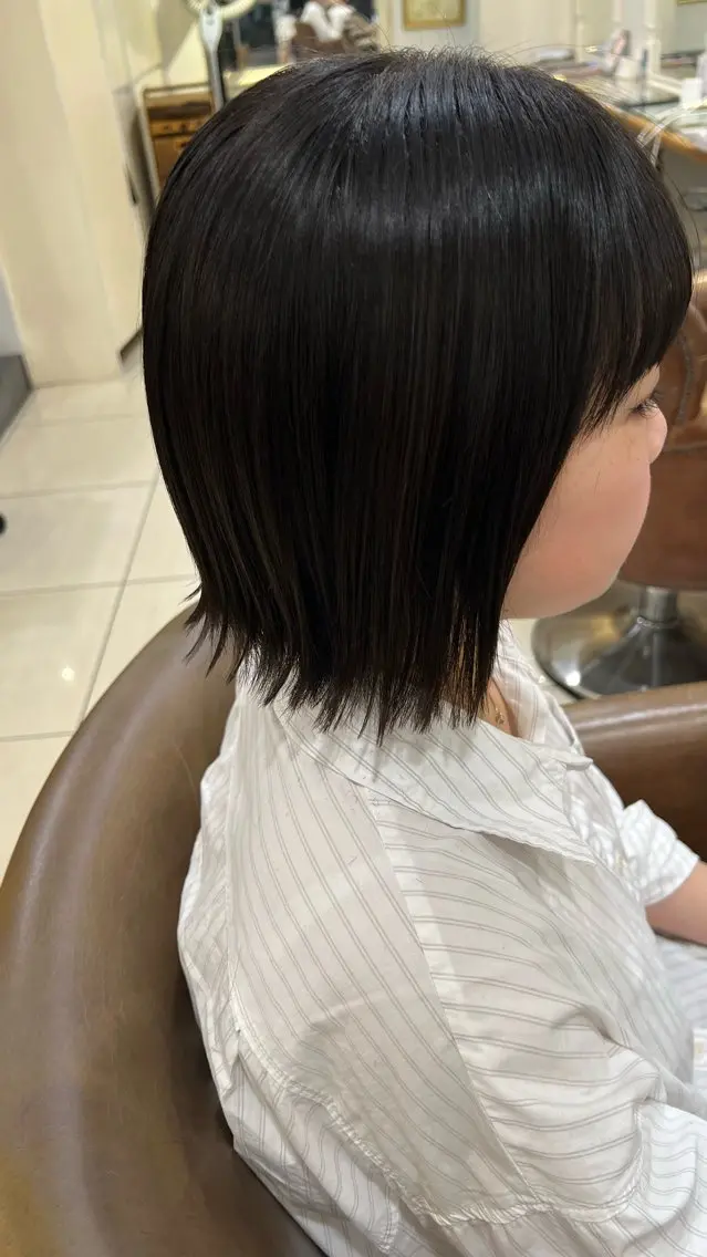 ショート ボブ 外ハネヘア 🍓🍇 MAHO💞のヘアスタイル