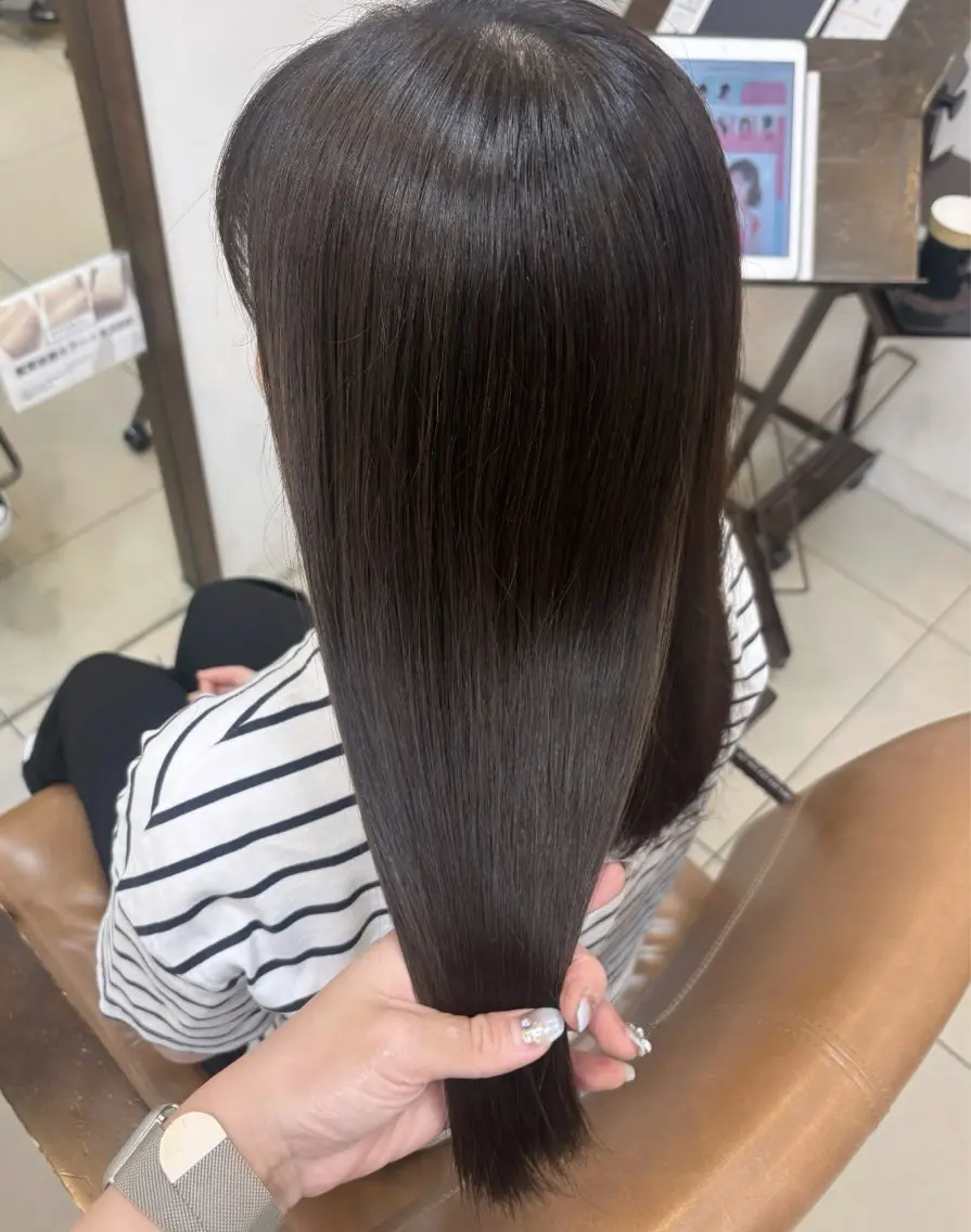 ミディアム カラー アッシュ 髪質改善 トリートメント カット ヘアカラー 頭皮×髪質改善 透明感カラー💎中村のヘアスタイル