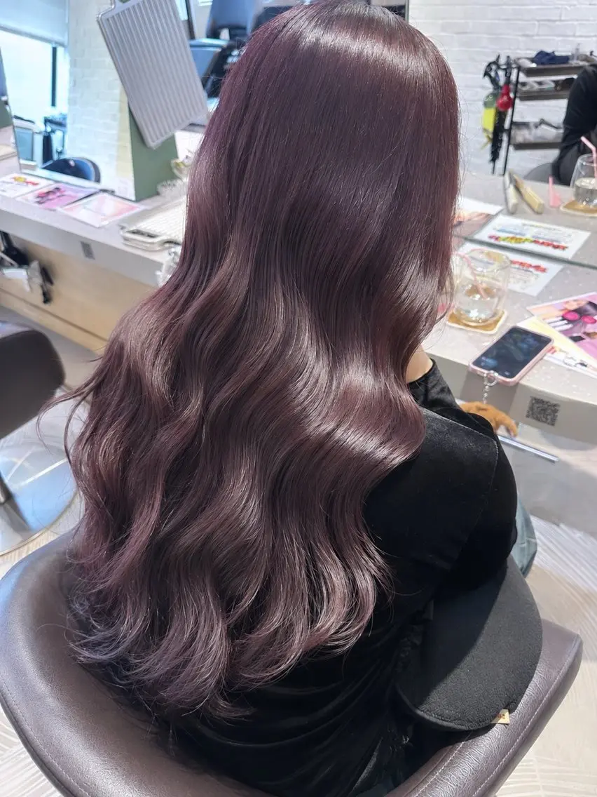 ロング ヘアカラー トリートメント 制流/メンズカット/ ギャルカラー/札幌のヘアスタイル