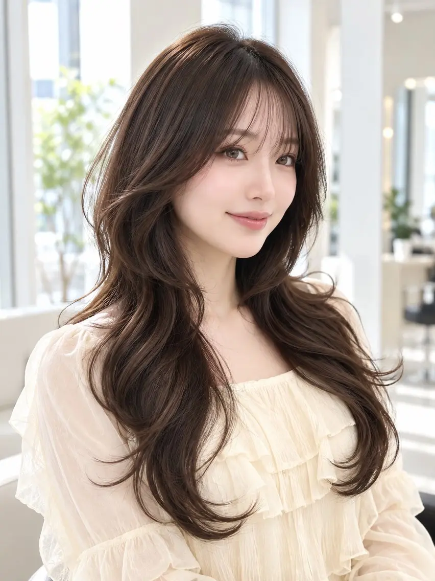 ロング カラー ヘアアレンジ カット ヘアカラー 🫧レイヤー／透明感 🫧Ryuseiのヘアスタイル