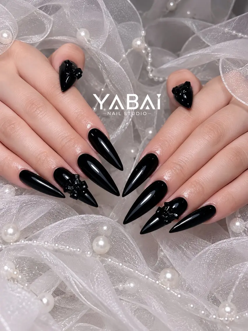ネイル ロングネイル ワンカラーネイル シンプルネイル YABAI NailStudioのネイルデザイン