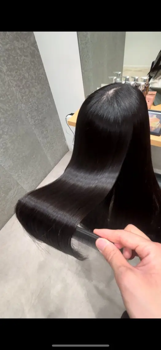 ミディアム 髪質改善 トリートメント トリートメント ヘッドスパ 髪質改善ヘアケア 艶髪特化/上田のヘアスタイル