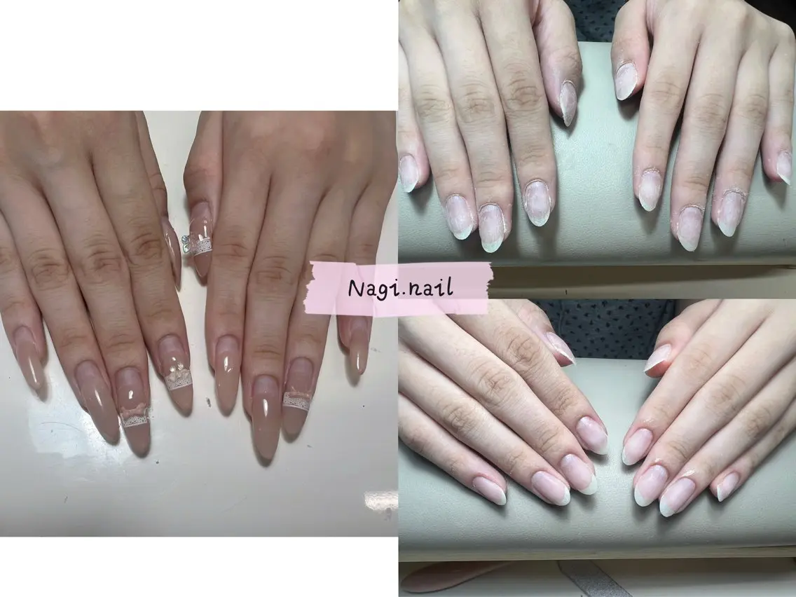 ネイル 長さ出し ネイルチップ オフのみ(ネイル) 凪 ナギ💕のネイルデザイン