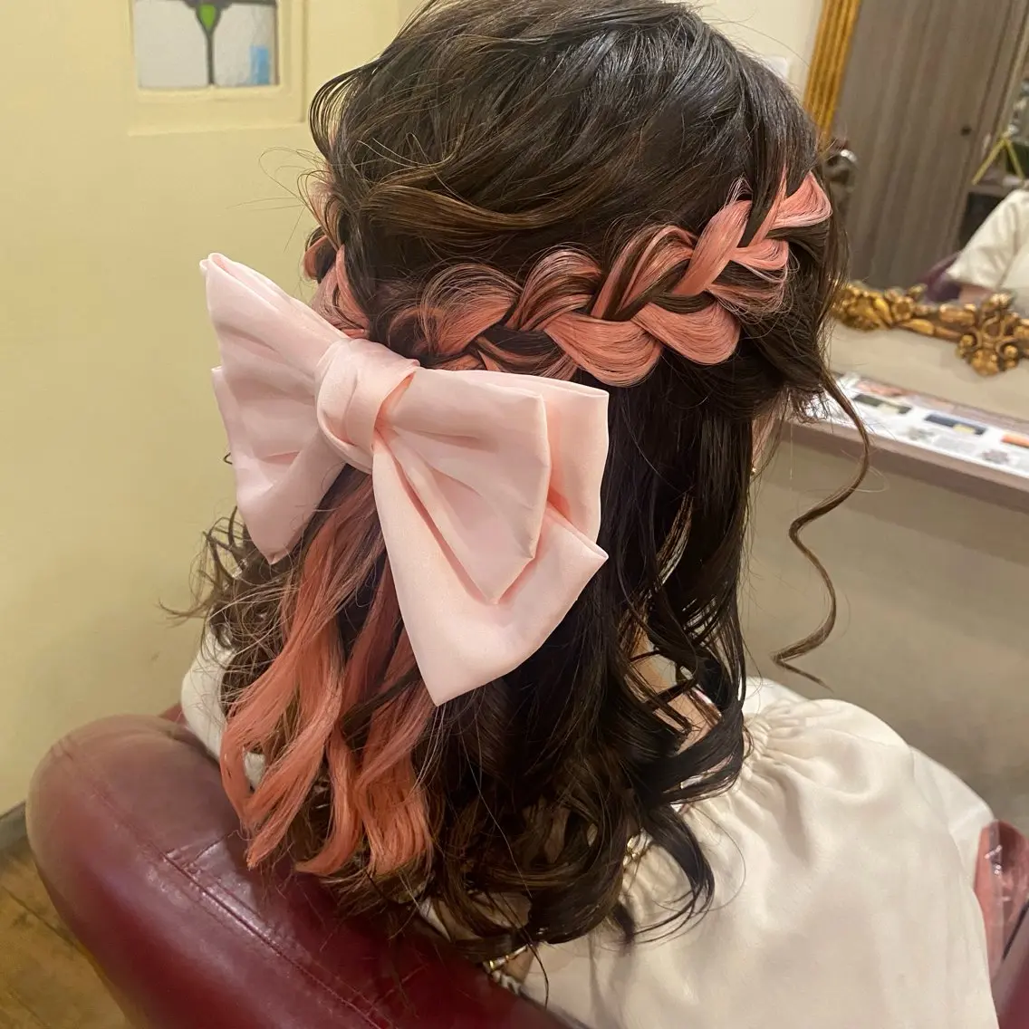 セミロング ヘアアレンジ 門原 理子のヘアスタイル