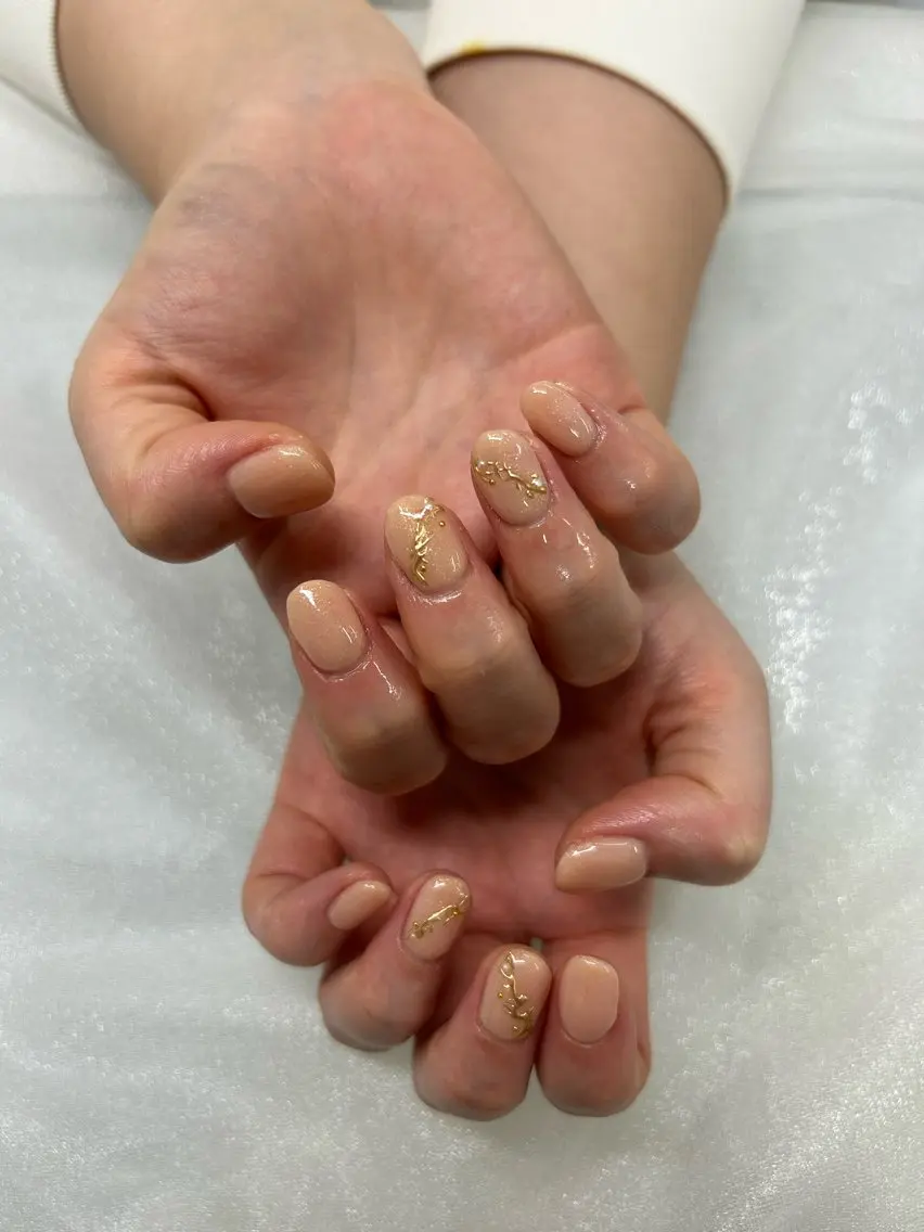 ネイル シンプルネイル 加藤 楓子のネイルデザイン