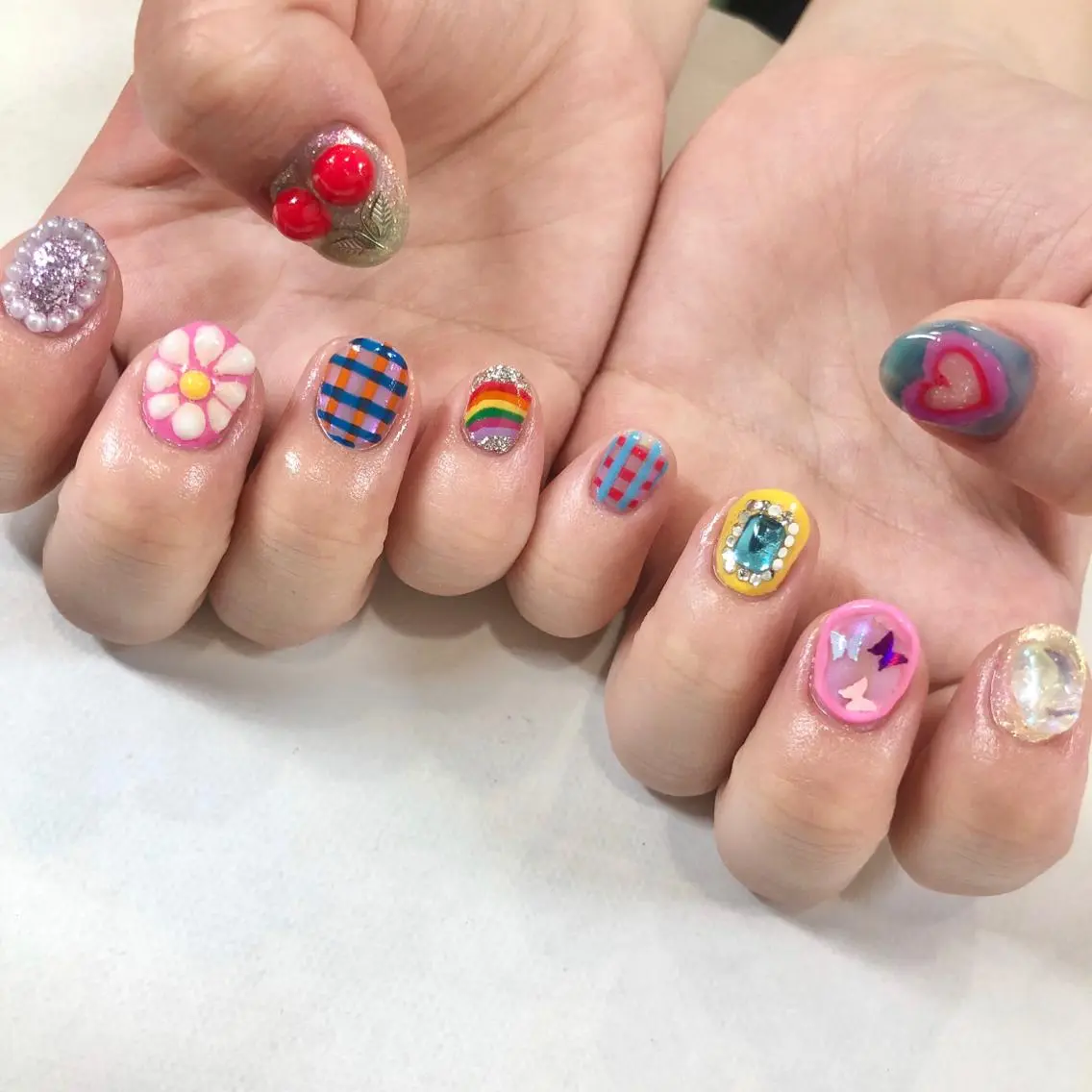 ネイル ハンドネイル 🎀AYAKO 🎀中韓ネイルのネイルデザイン