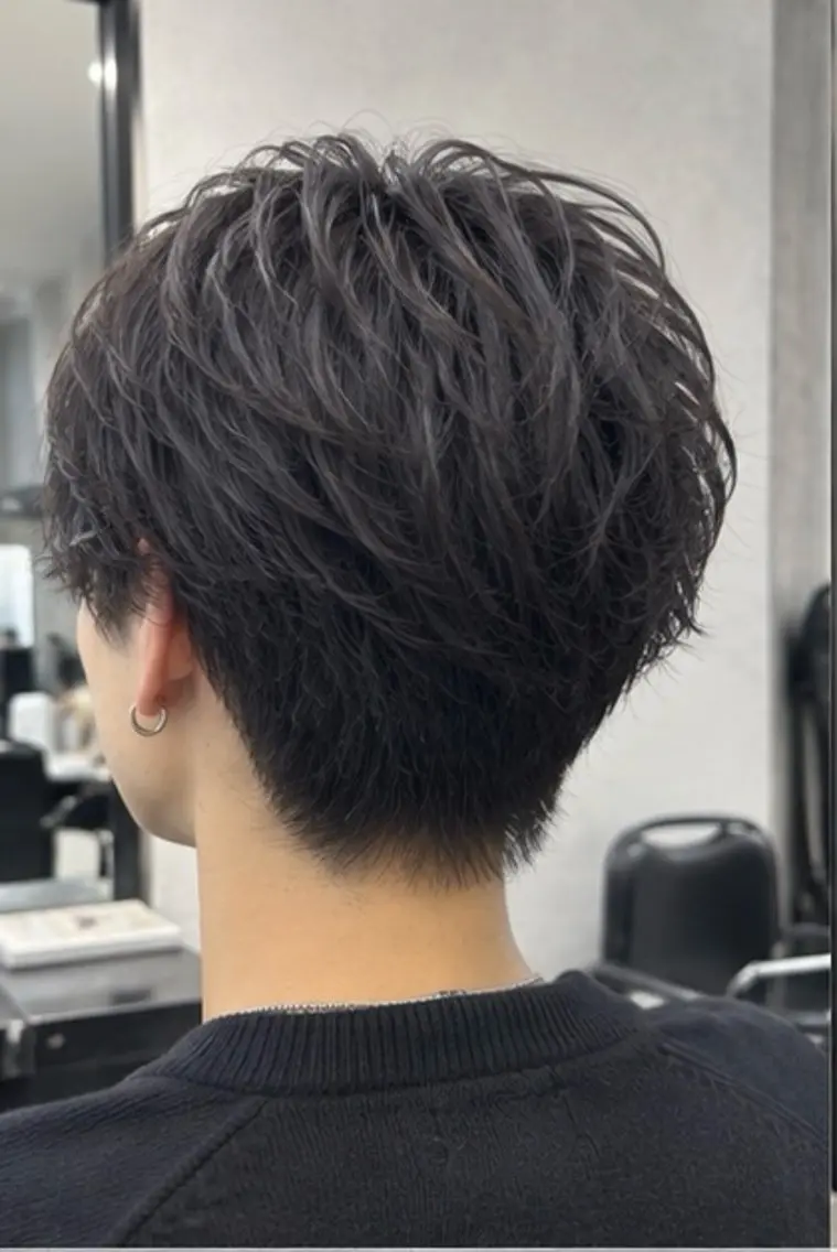 ショート ヘアカラー 芦屋・打出／ 縮毛矯正／前田尚希のヘアスタイル