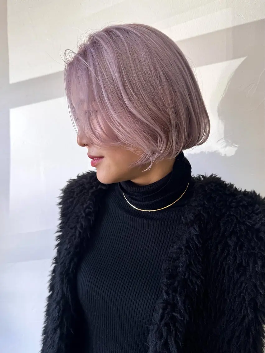 ショート カット ヘアカラー トリートメント ブリーチ/デザイン/ Rurikaのヘアスタイル