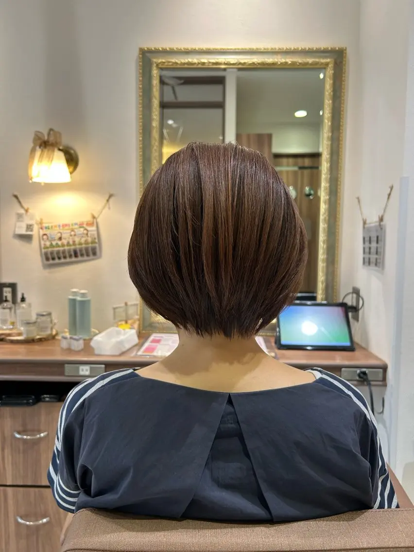 ショート ショートボブ ボブ ショートヘア カット フェザーパーマ 🌎Rino🔚のヘアスタイル