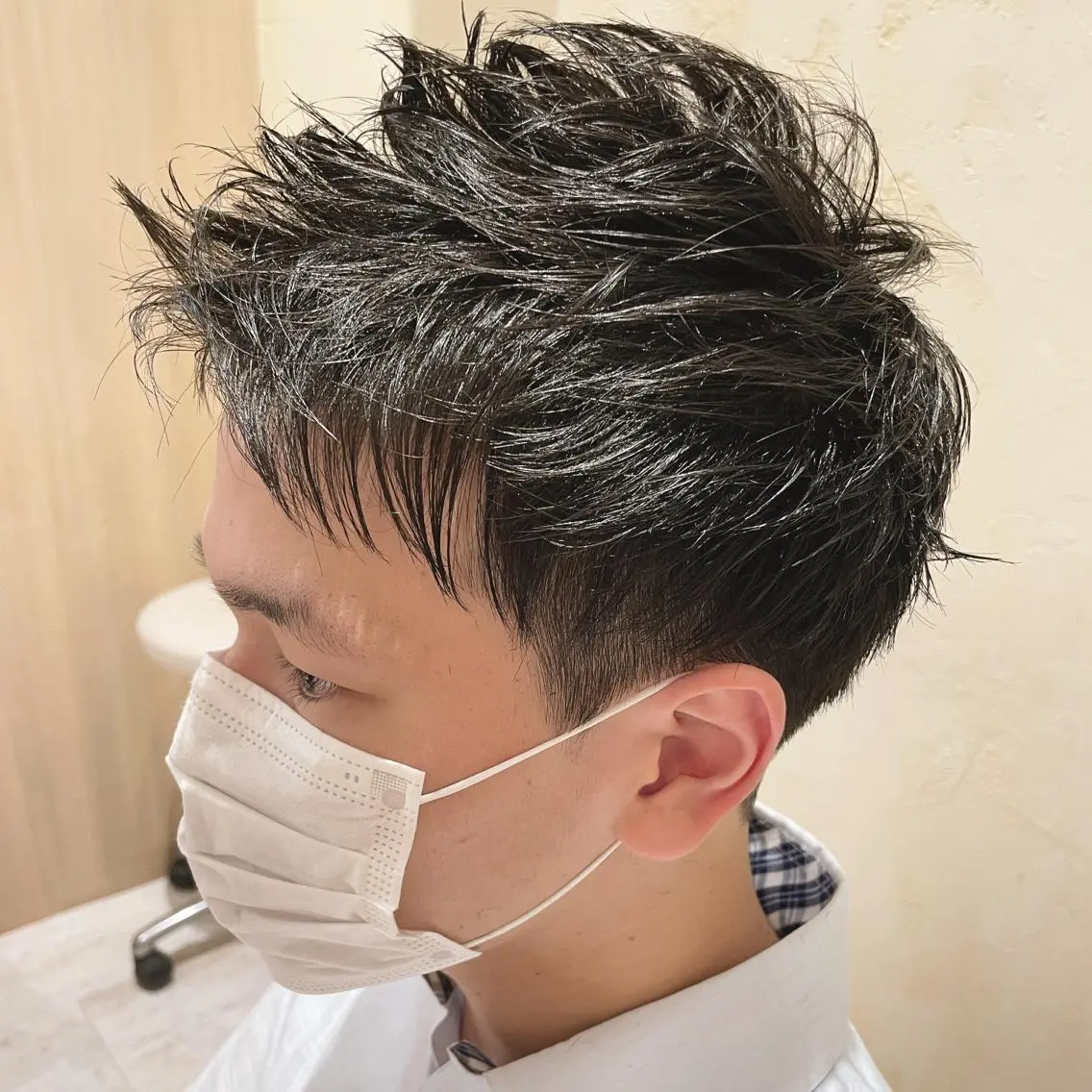 メンズ アップバング 韓国風レイヤーカット 🇰🇷❕モカのヘアスタイル