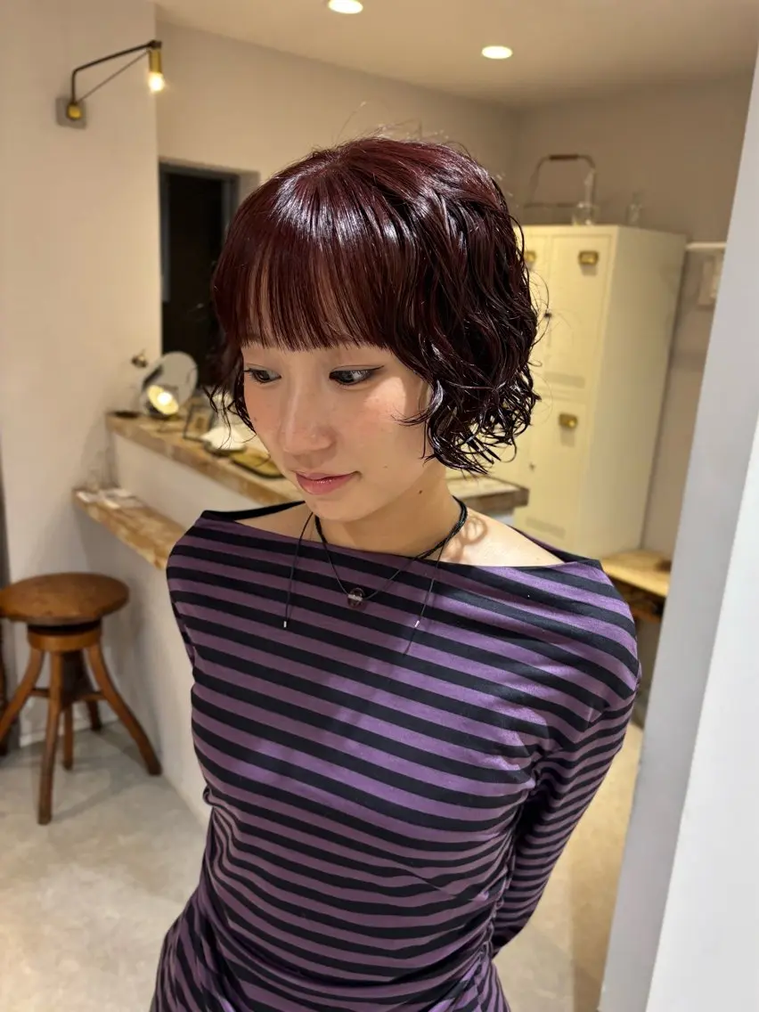 レディースカット+パーマの写真