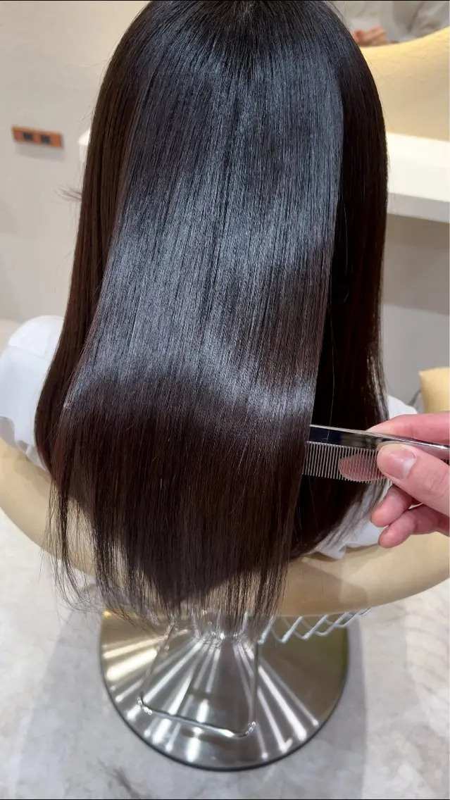 ロング 縮毛矯正 🩵縮毛矯正・ボブ 岩原朋也🩵のヘアスタイル