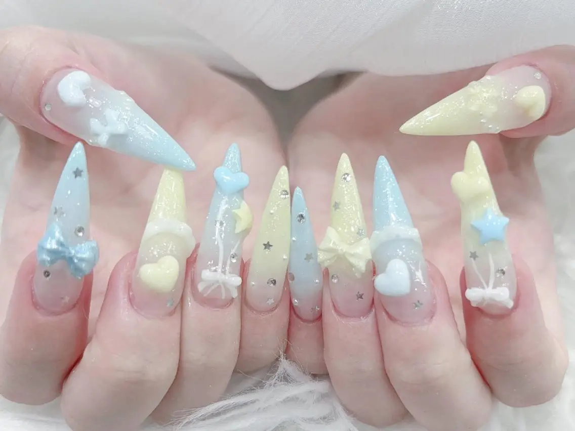 ネイル 長さ出し 韓国ネイル スカルプネイル ワンホンネイル ハンドネイル ハンドケア MUNI🎀 NAIL のネイルデザイン