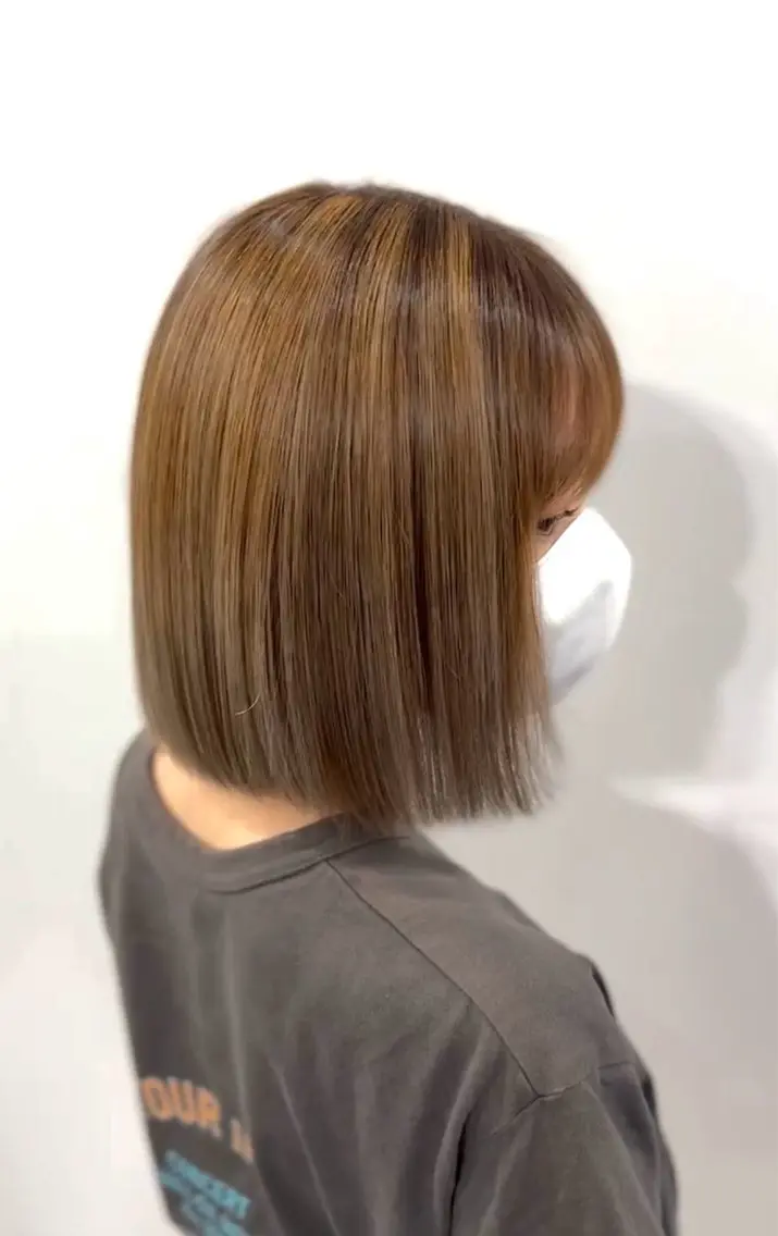 ミディアム カラー 番口 真七斗のヘアスタイル
