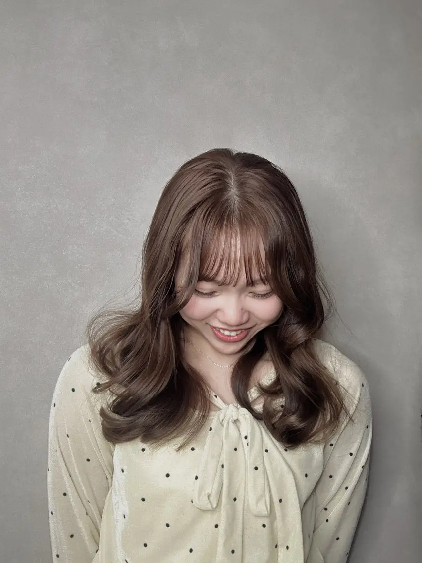 ロング カラー 透明感カラー 韓国風ヘア カット ヘアカラー トリートメント 福岡美容師 SOUTAのヘアスタイル