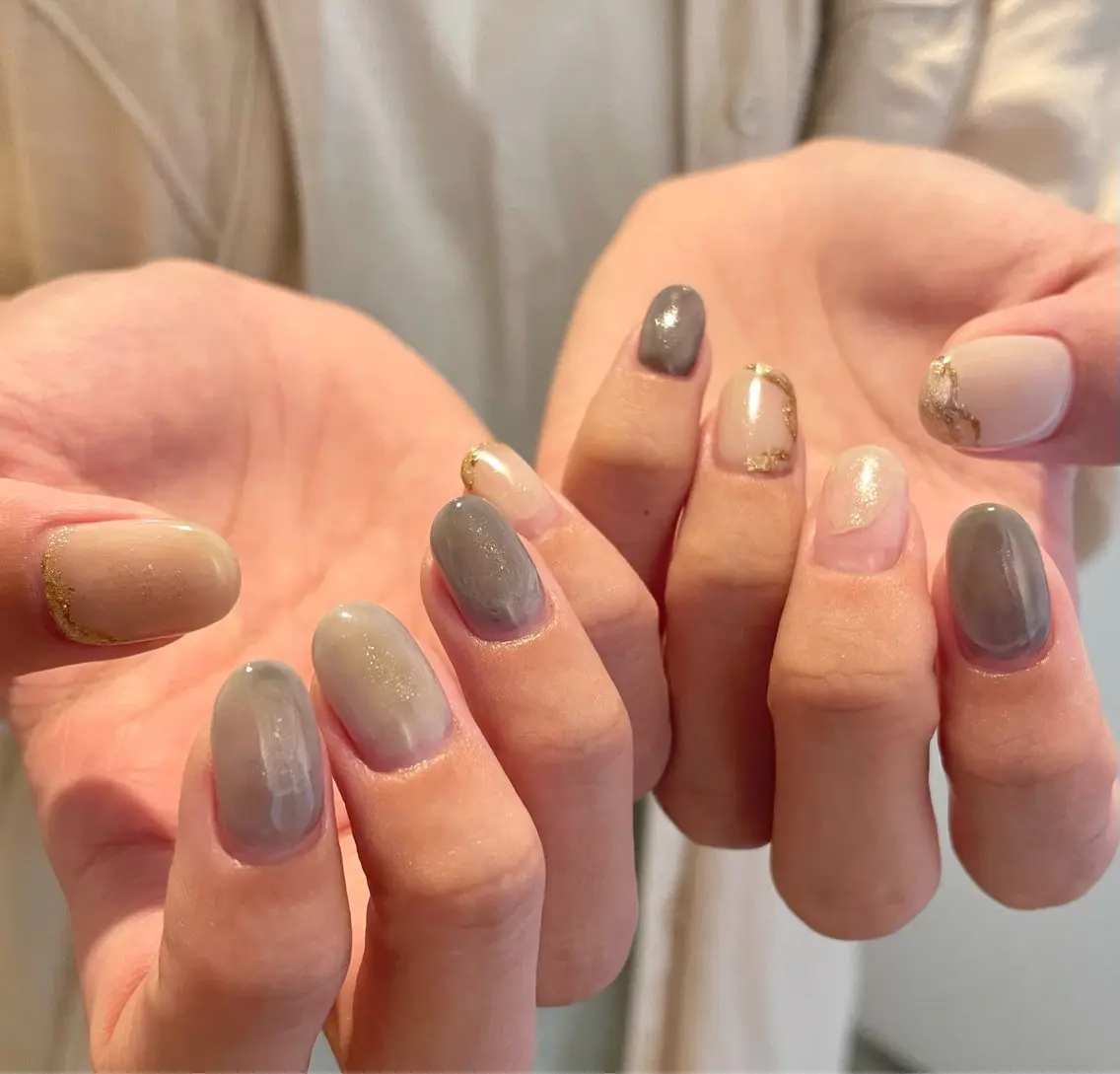 ネイル ニュアンスネイル ハンドネイル Elle. RIONのネイルデザイン