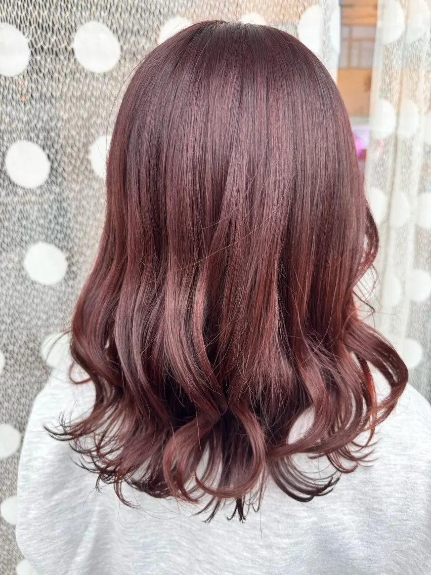 ミディアム カット ヘアカラー トリートメント 古澤 あかねのヘアスタイル