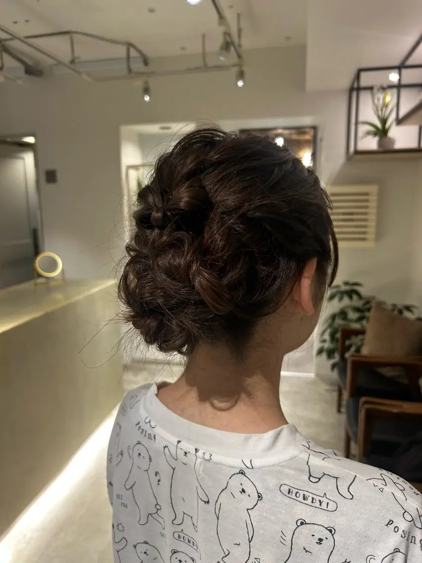 ミディアム 暖色カラー 奥村陽花のヘアスタイル