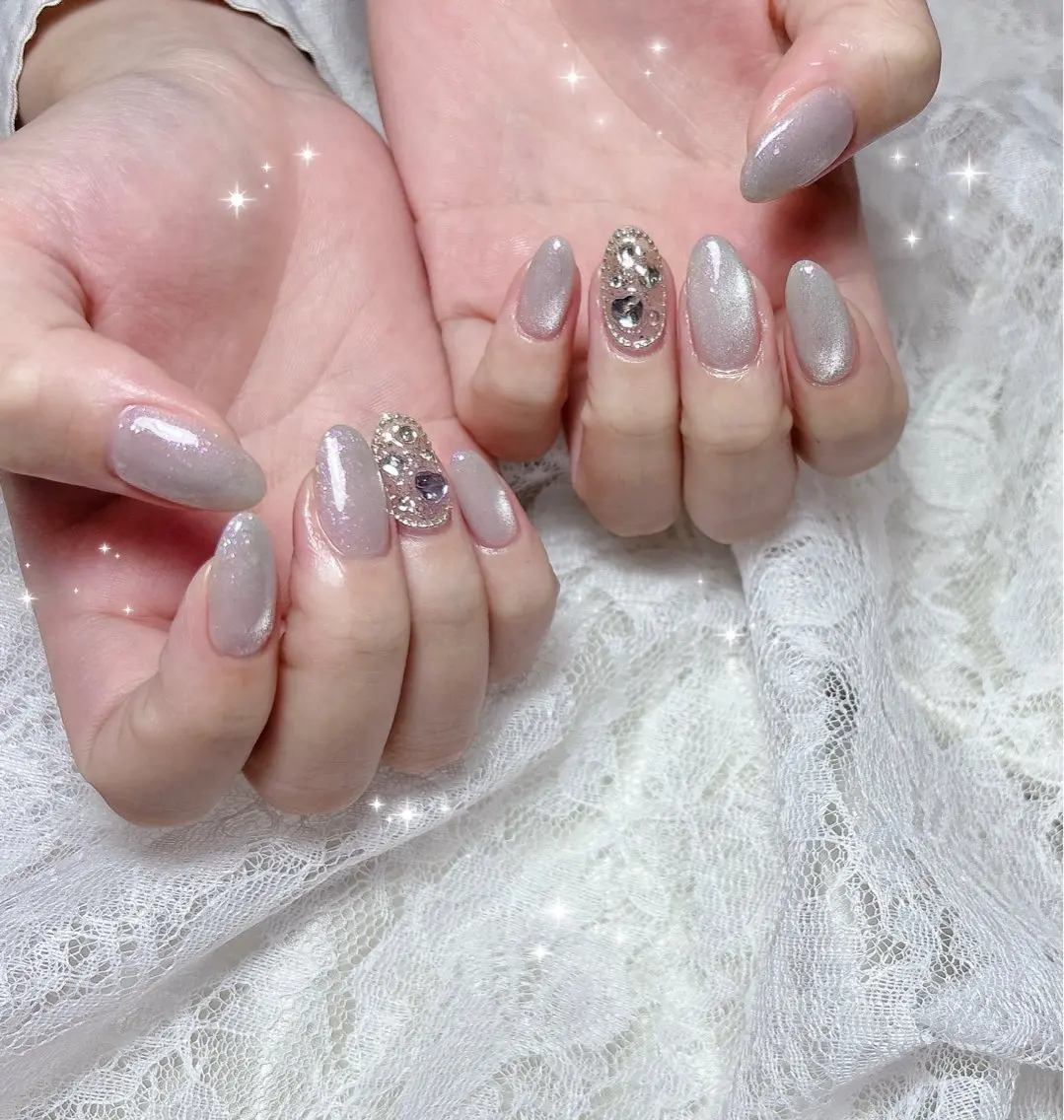 ネイル マグネットネイル ハンドネイル FLARE NAIL フレアネイルのネイルデザイン